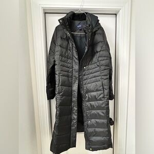 Women's Black Long Puffer Coat